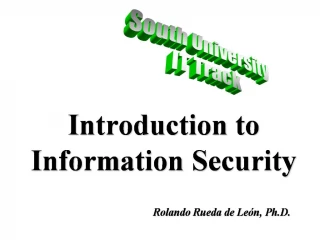 Introduction to Information Security - slide 1