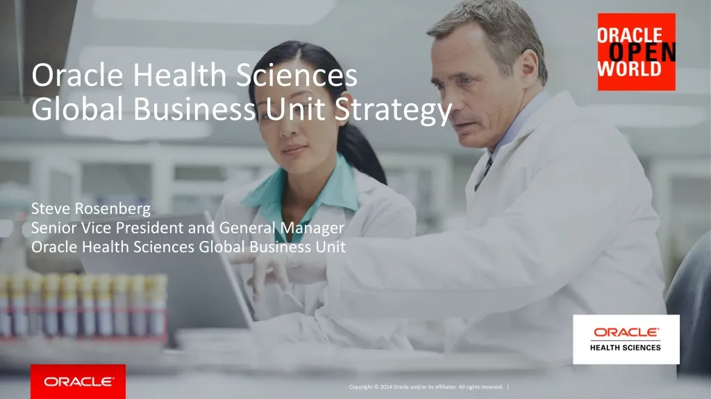 oracle health sciences global business unit strategy