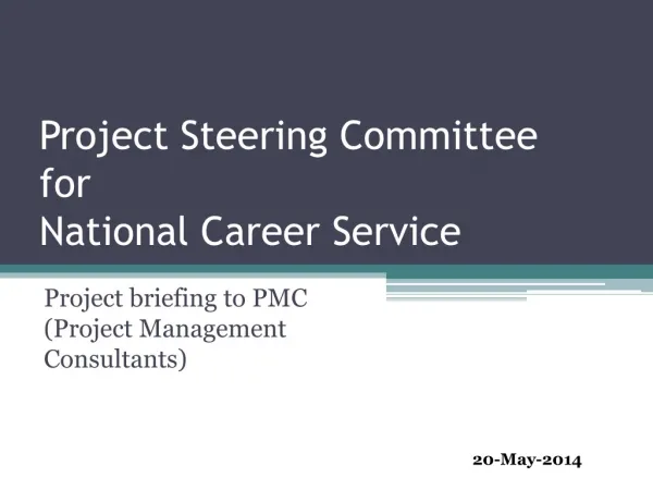 Project Steering Committee for National Career Service