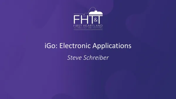 iGo : Electronic Applications