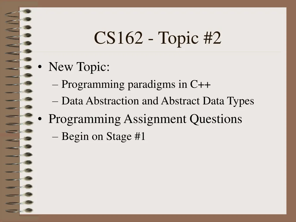cs162 topic 2