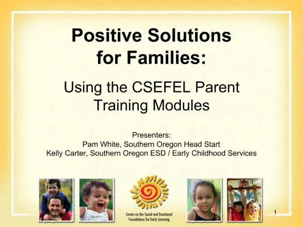 Positive Solutions for Families: