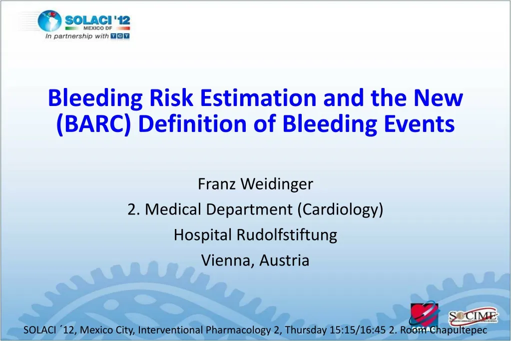 bleeding risk estimation and the new barc