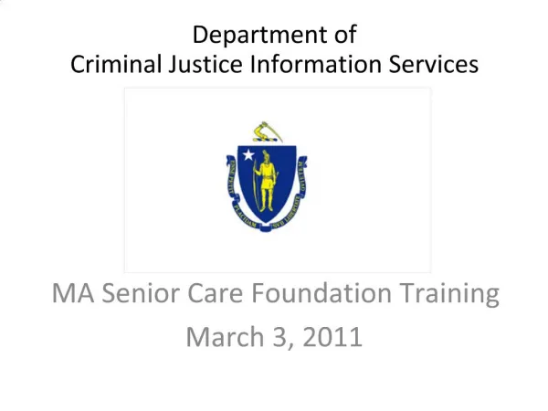 Department of Criminal Justice Information Services