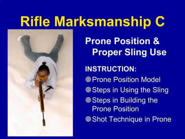Rifle Marksmanship C