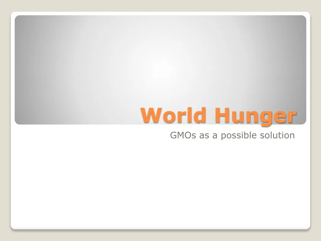 world hunger