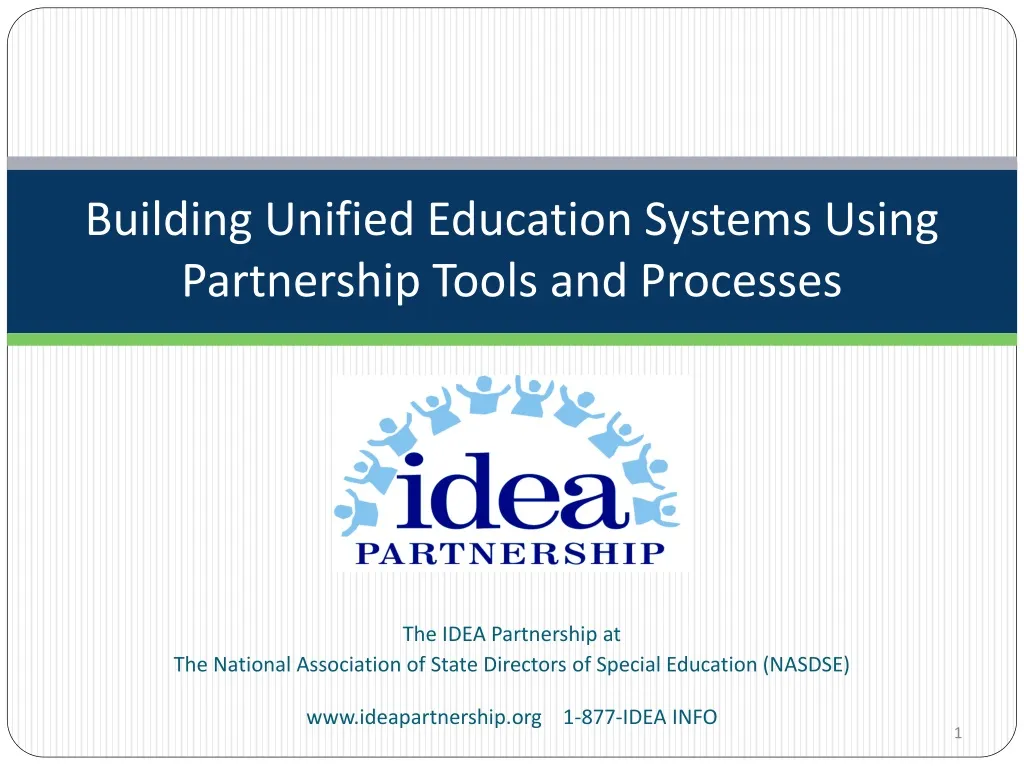 building unified education systems using partnership tools and processes