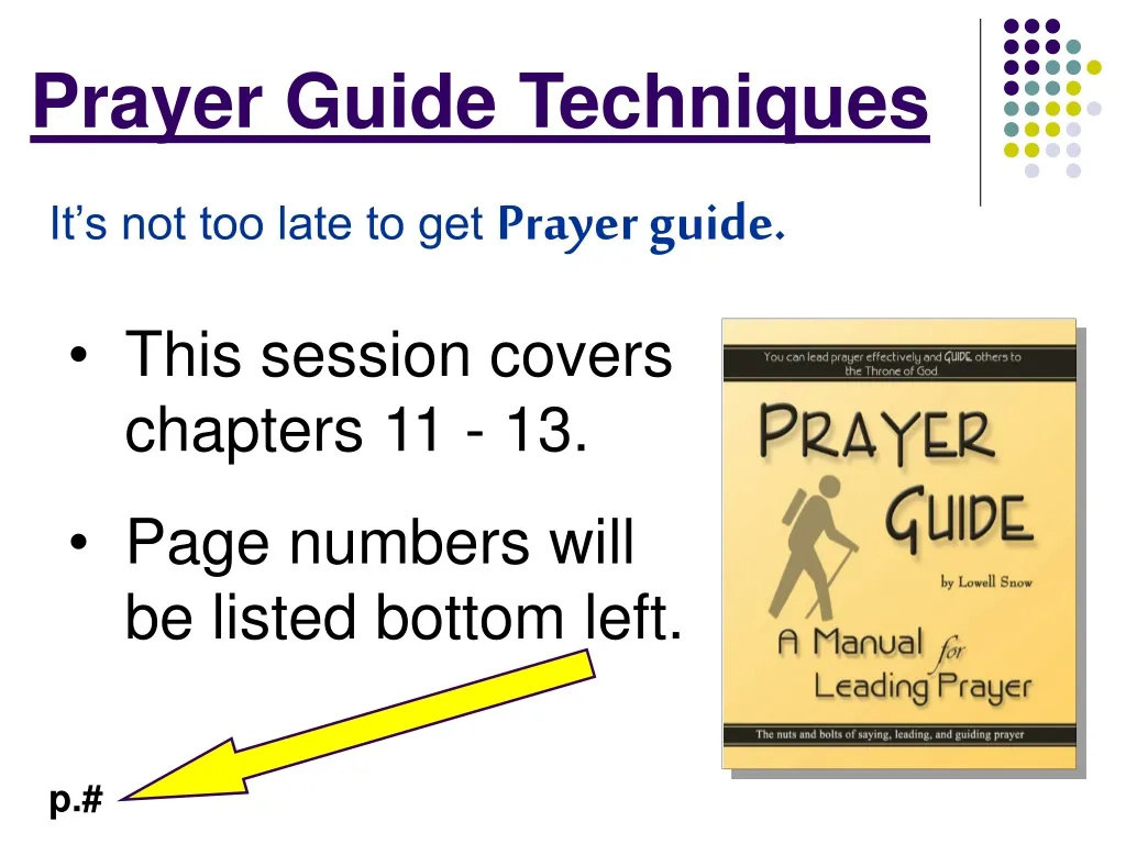 prayer guide techniques