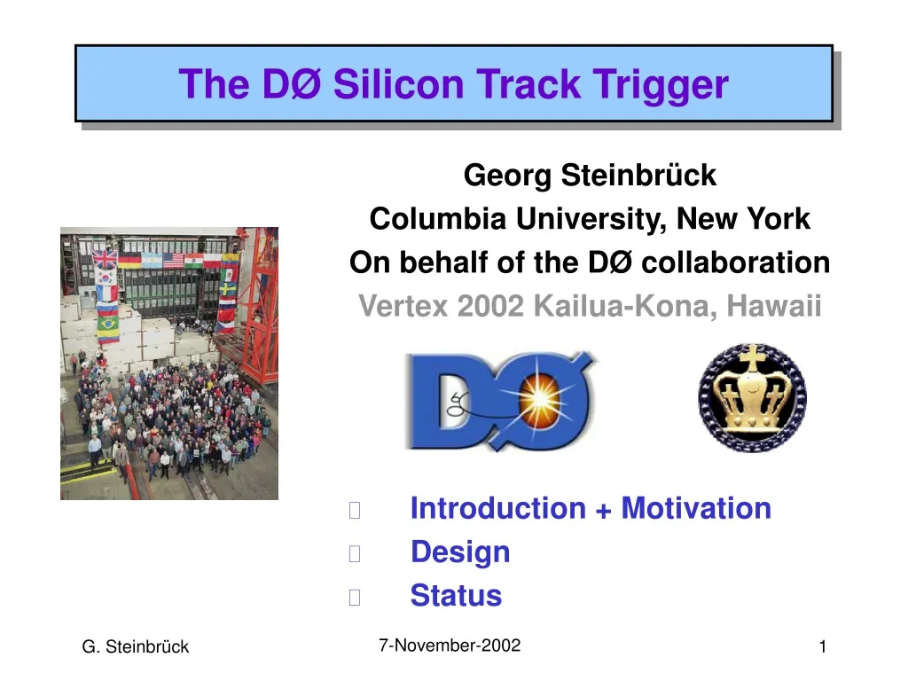 the d silicon track trigger