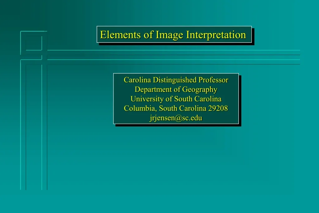elements of image interpretation
