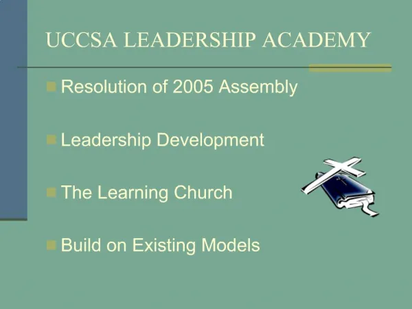 UCCSA Leadership Academy