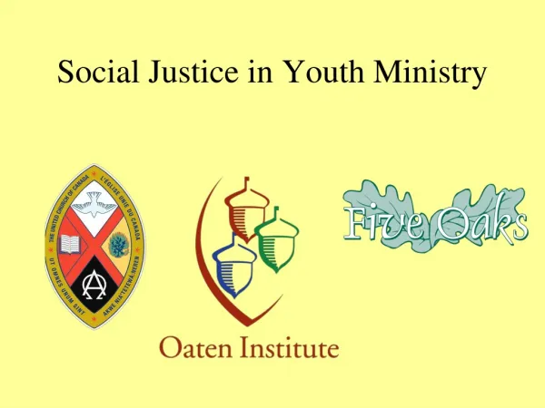 Social Justice in Youth Ministry