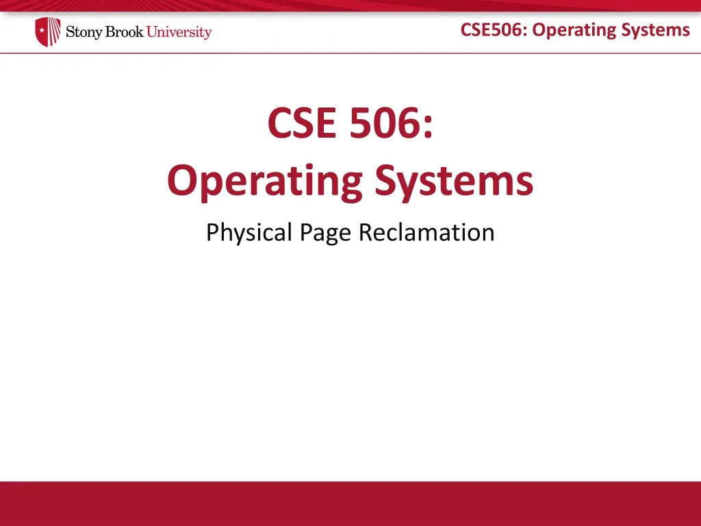 cse 506 operating systems
