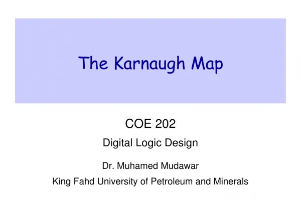 The Karnaugh Map