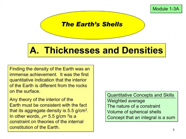 The Earth s Shells
