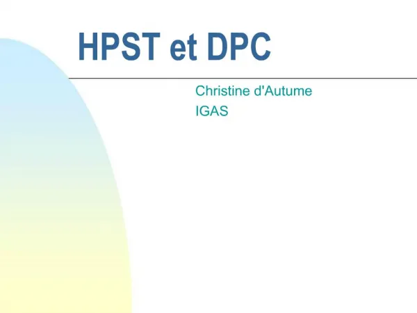HPST et DPC