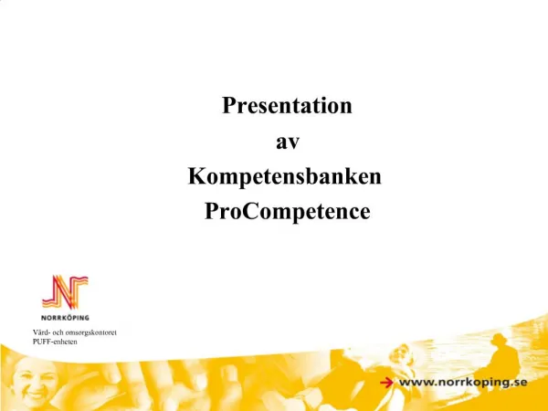Presentation av Kompetensbanken ProCompetence