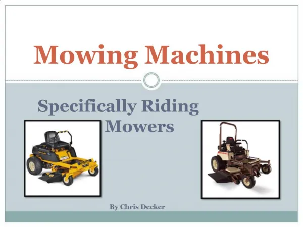 Mowing Machines