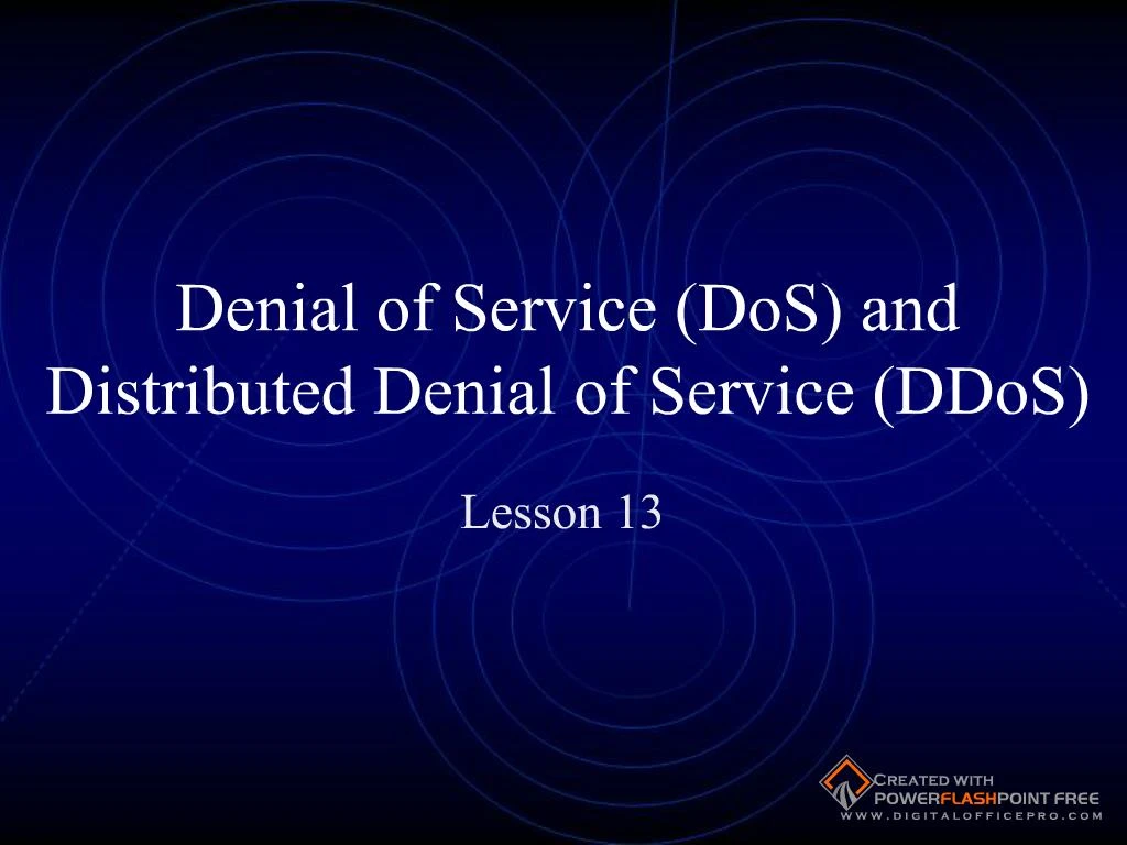 Ppt Denial Of Service Dos And Powerpoint Presentation Free Download Id51899 