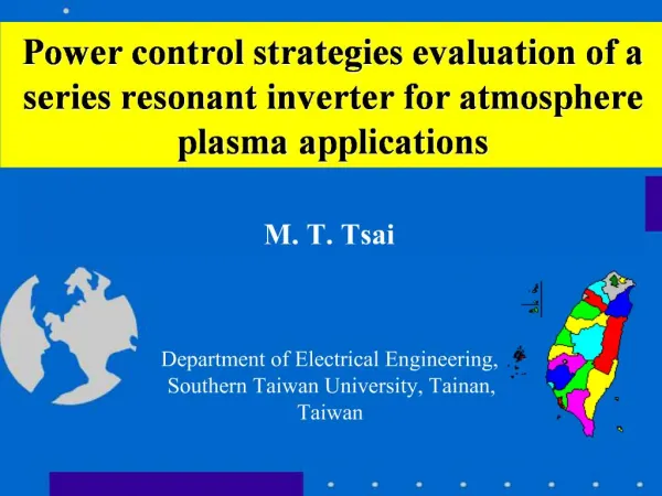 Power control strategies evaluation of a series resonant inverter for atmosphere plasma applications
