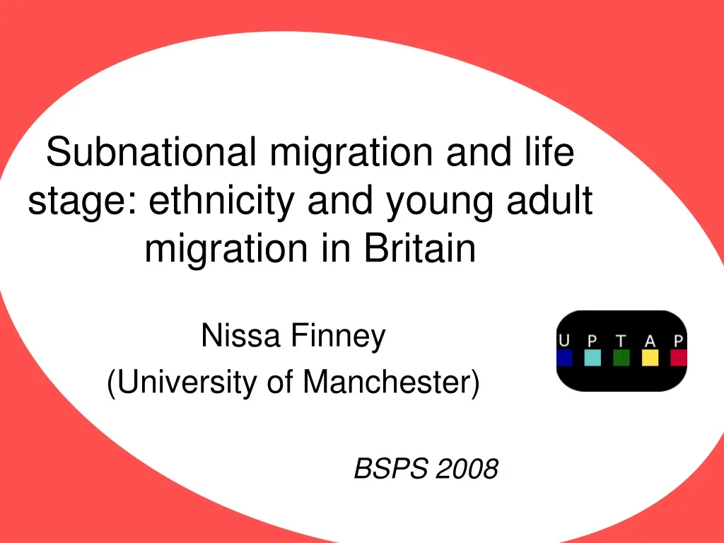 subnational migration and life stage ethnicity and young adult migration in britain