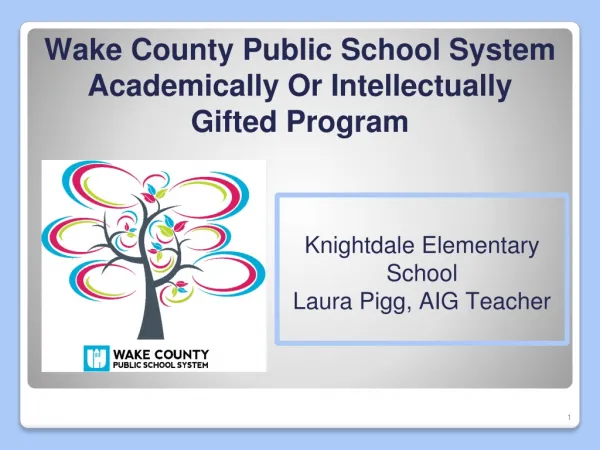 Wake County Public School System Academically Or Intellectually Gifted Program