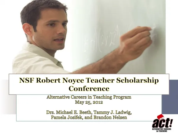 NSF Robert Noyce Teacher Scholarship Conference
