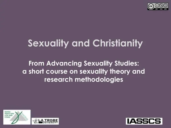 Sexuality and Christianity