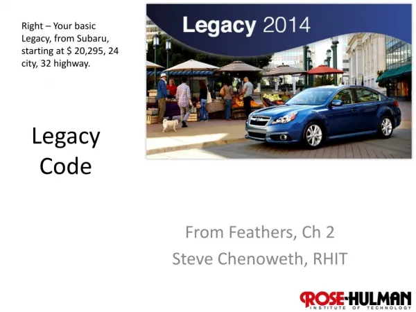 Legacy Code