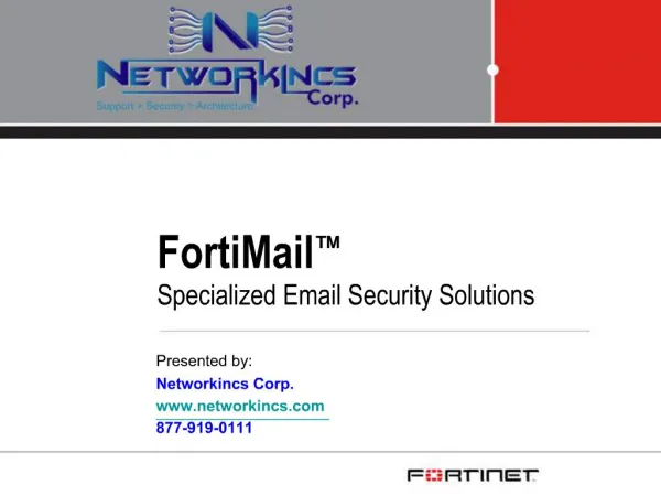 FortiMail Specialized Email Security Solutions