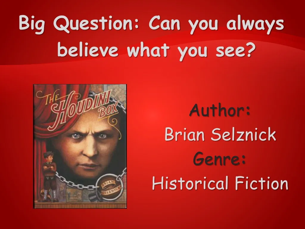 author brian selznick genre historical fiction