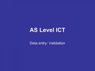 AS Level ICT - slide 1