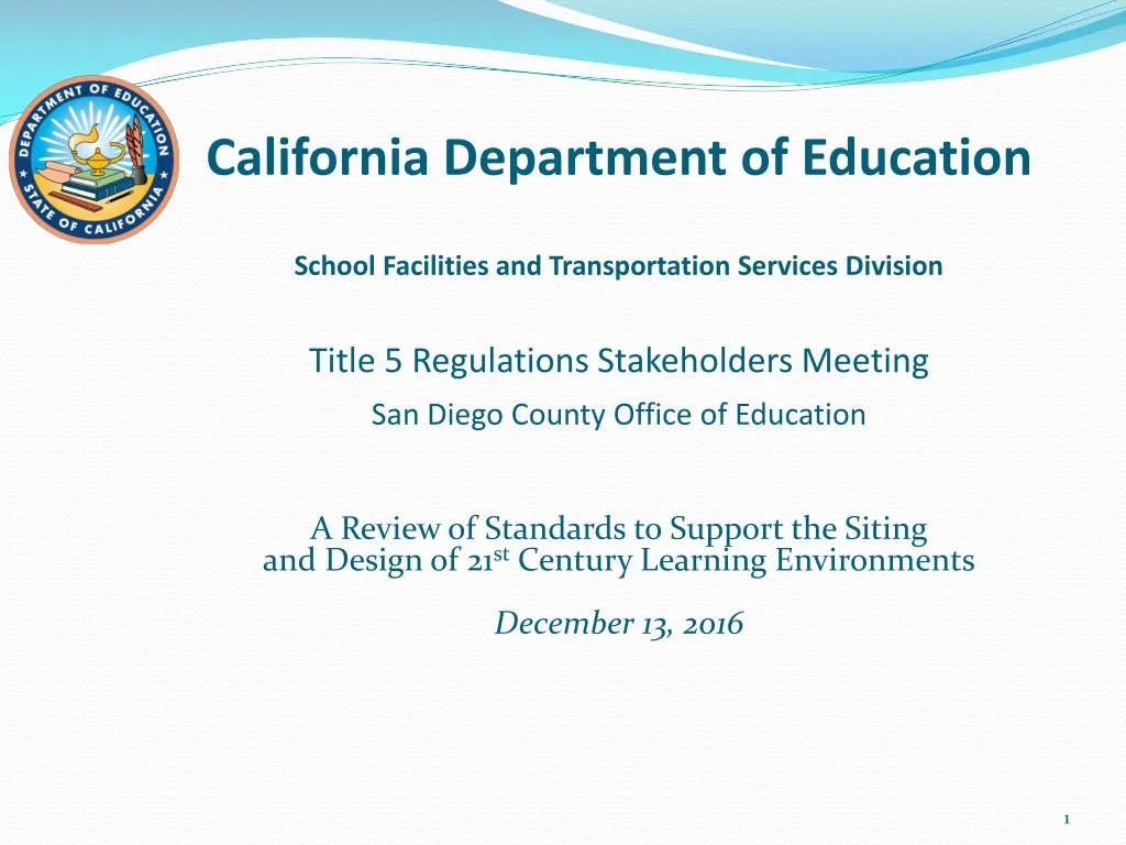california department of education school