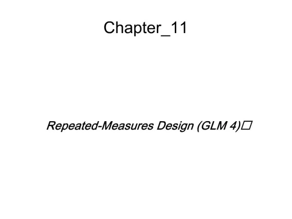 What do you do in a Repeated-Measures ANOVA