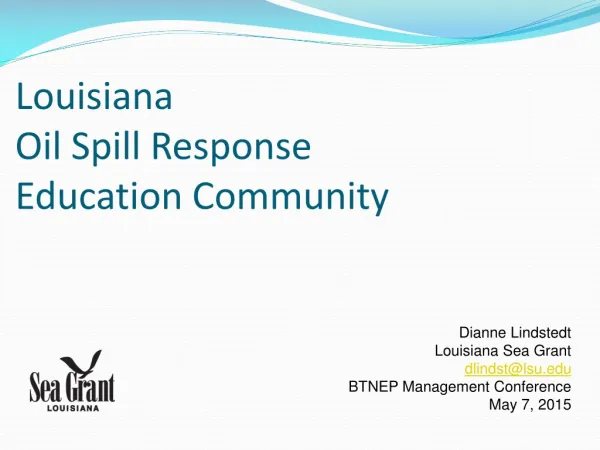 Louisiana Oil Spill Response Education Community