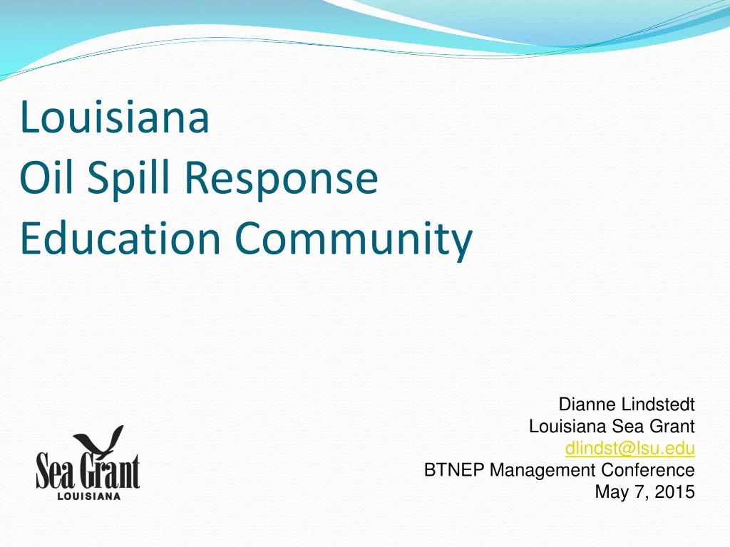 louisiana oil spill response education community