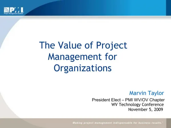 The Value of Project Management for Organizations