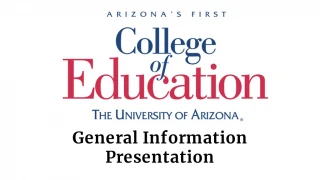General Information Presentation - slide 1