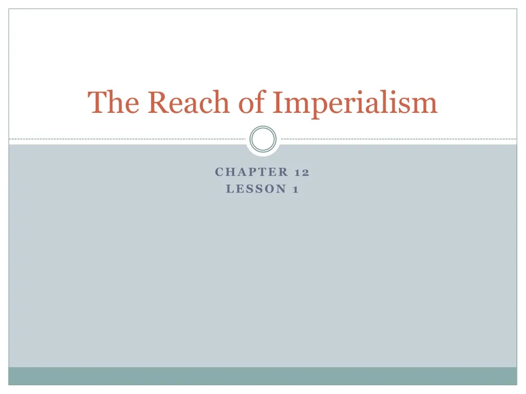 the reach of imperialism