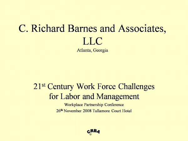 C. Richard Barnes and Associates, LLC Atlanta, Georgia
