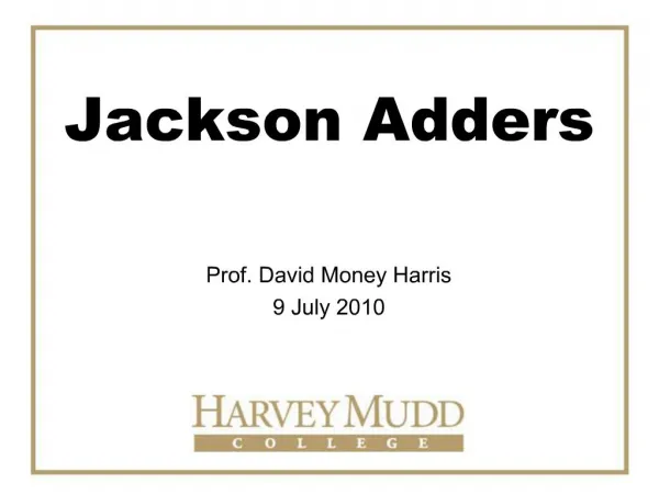 Jackson Adders
