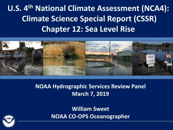 NOAA Hydrographic Services Review Panel March 7, 2019 William Sweet NOAA CO-OPS Oceanographer