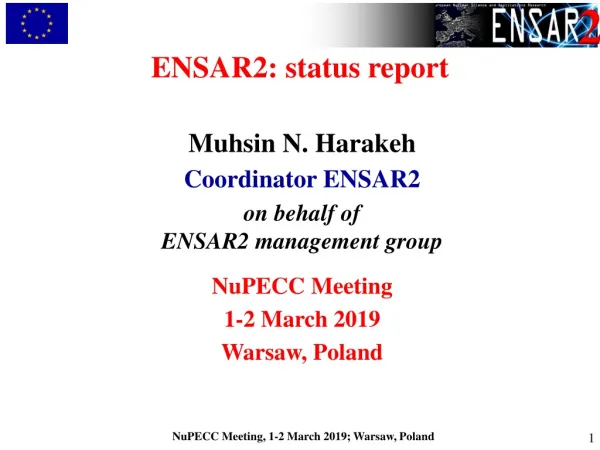 ENSAR2 : status report
