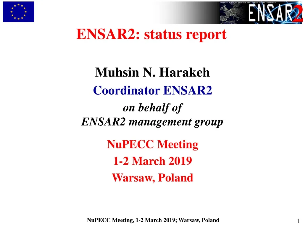 ensar2 status report