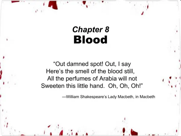 Chapter 8 Blood