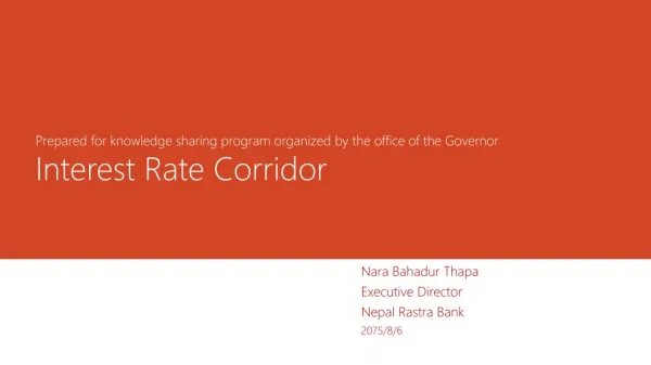 Nara Bahadur Thapa Executive Director Nepal Rastra Bank 2075/8/6