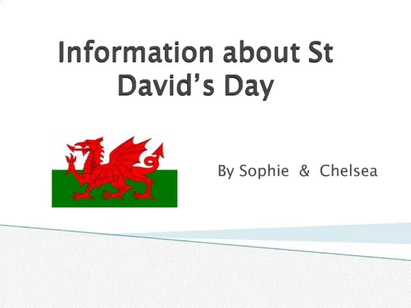 Information about St David s Day