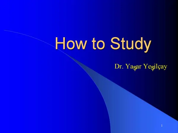 How to Study