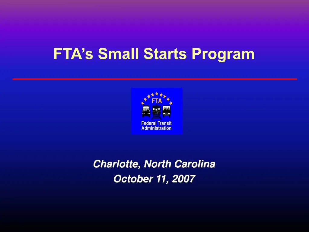 fta s small starts program