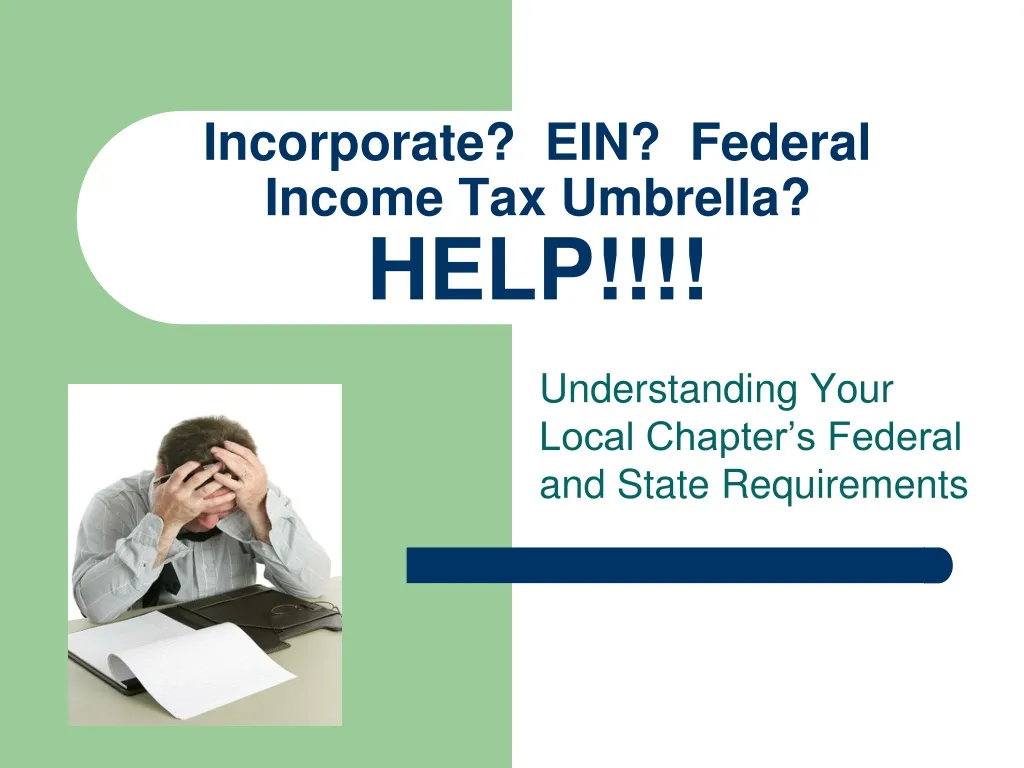 incorporate ein federal income tax umbrella help